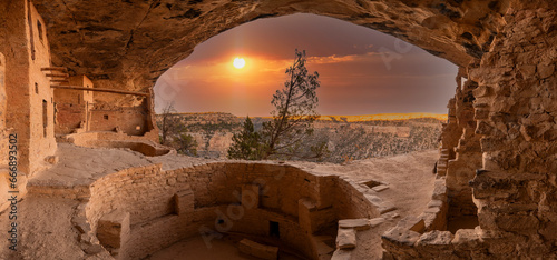 Cliff dwellings are ancient structures build by the Native American Pueblo people
