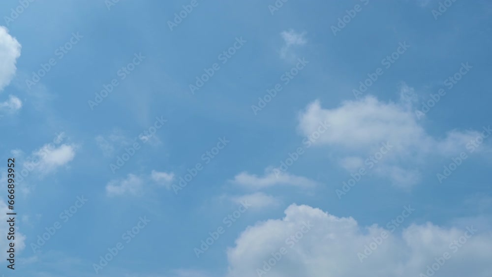 Timelapse of beautiful blue sky and white cloud with 4k resolution. The environment in the natural world. Timelapse of beautiful blue sky and white cloud with 4k resolution. The environment in the natural world.