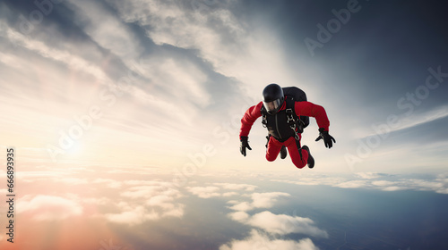 paraglider in the sky © iwaart