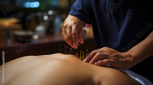 Acupuncture is traditional Chinese medicine,ai generate