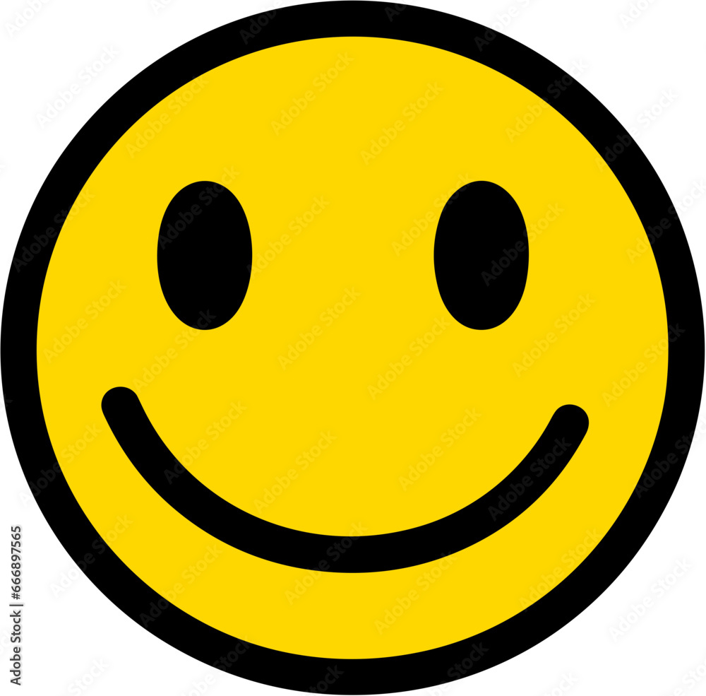 Fototapeta premium 스마일_웃는_노랑_아이콘