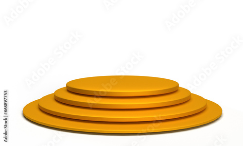 golden yellow orange color stage stand podium object symbol decoration presentation  abstract design template pedestal display luxury bright scece exhibition fashion shape  art graphic design     photo