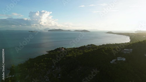 Chumpon Archipelago with numerous islands. Mu Ko Ang Thong National Marine Park, Thailand. photo