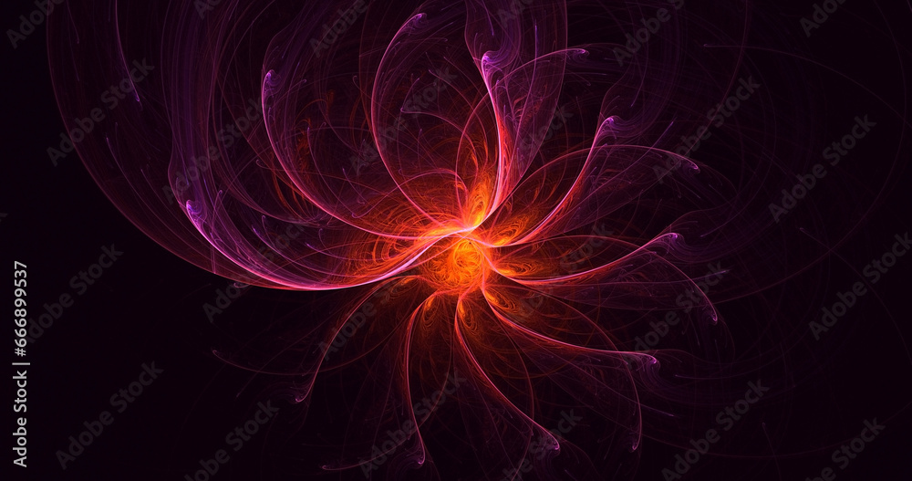 3D manual rendering abstract technology fractal background 3D manual rendering abstract technology fractal background
