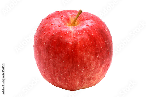 Closeup Fresh Apple Aomori from Japan. Popular fruits quality from Japan. (PNG File)