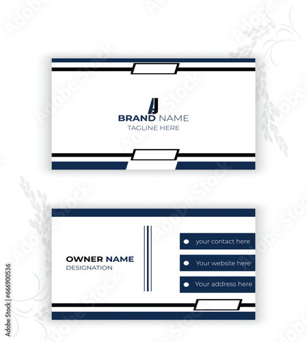 Professional modern creative business card design