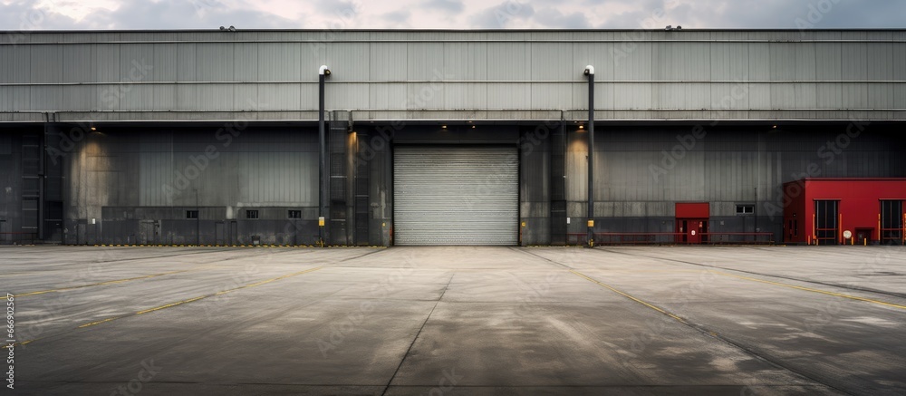 Obraz premium Large warehouse loading bay