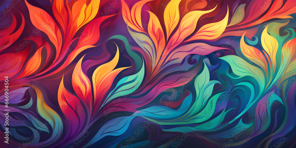 abstract colourful floral flame background art abstract colourful floral flame background art