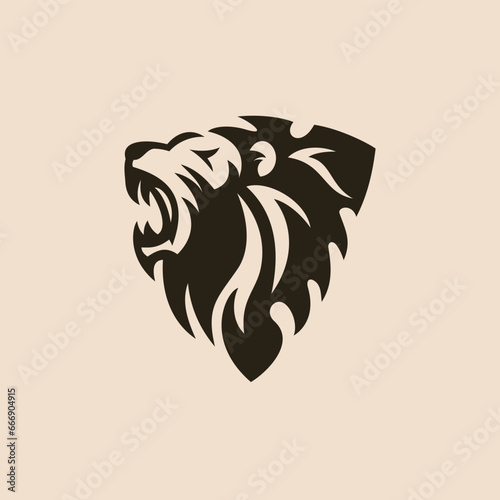 roaring lion shield logo
