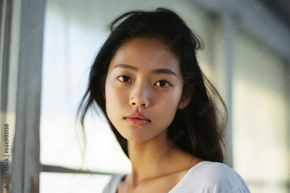 Portrait of a young Asian woman Portrait of a young Asian woman