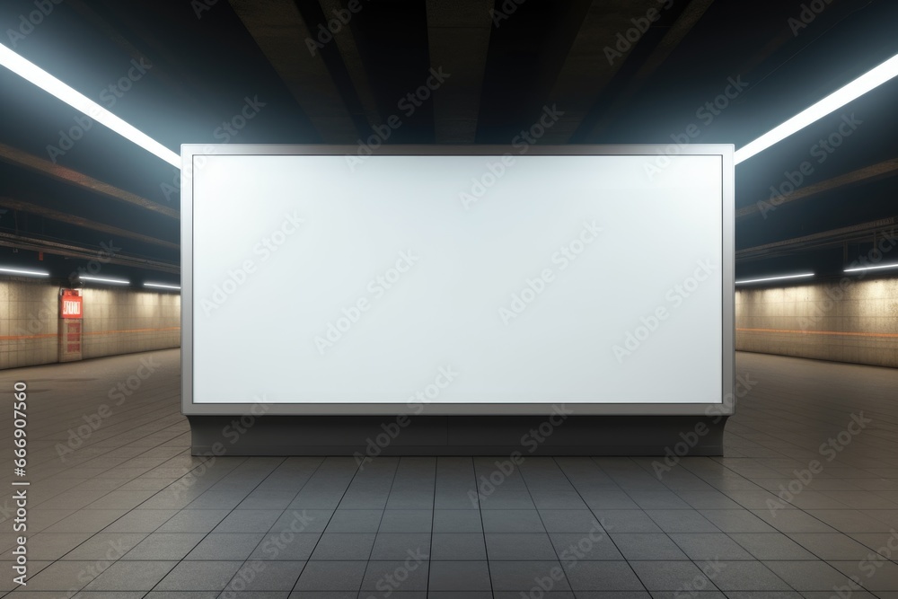 Billboard layout in the underpass Billboard layout in the underpass