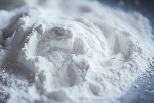 Macro close-up of flour