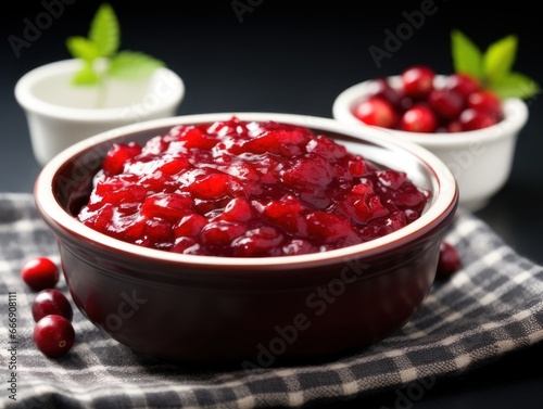 Homemade cranberry relish