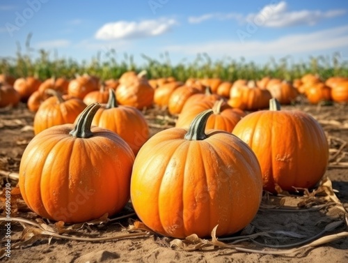 A picture from a pumpkin patch