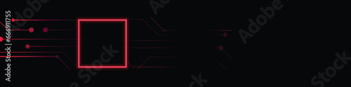 Technology linkedin banner template
