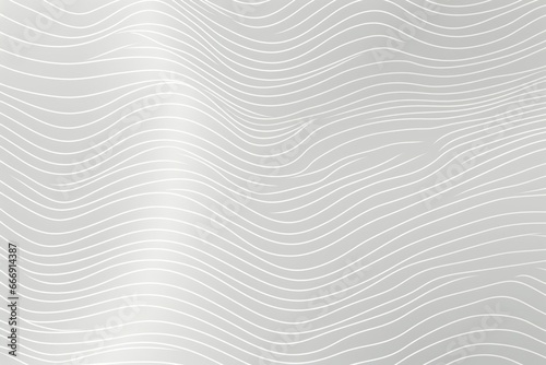 Winding curved guilloche white lines, on greige background. pattern for designs, websites, textiles, documents, certificates. Vector illustration.