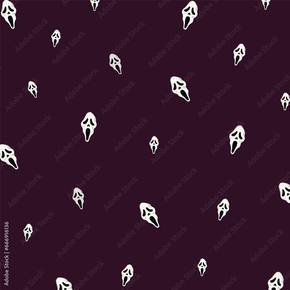 Halloween ghost face scream seamless pattern. Spooky Halloween ghost seamless pattern. Vector illustration. Adult content. Halloween ghost face scream seamless pattern. Spooky Halloween ghost seamless pattern. Vector illustration. Adult content.