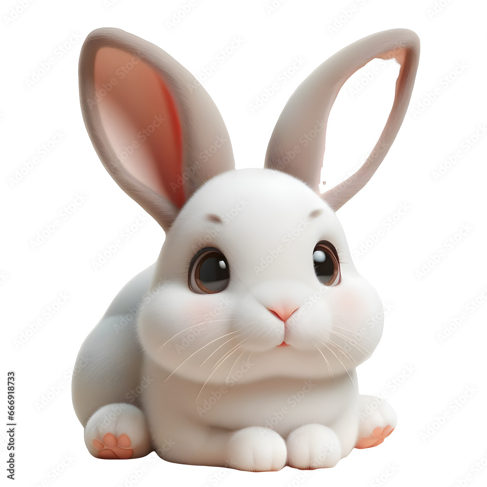 Obraz premium Bunny Bliss Rabbit Rhapsody