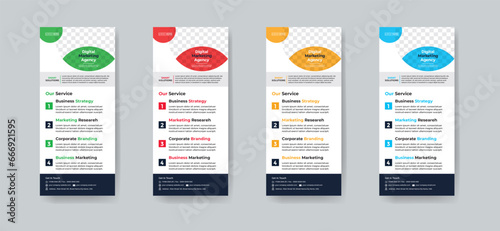 Modern creative corporate business dl flyer or rack card layout concept background flyer brochure cover template for grow up your business to the next level
