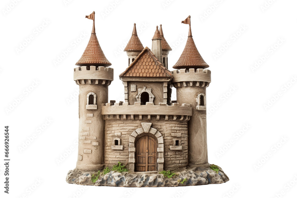castle isolated on transparent background, Generative Ai
