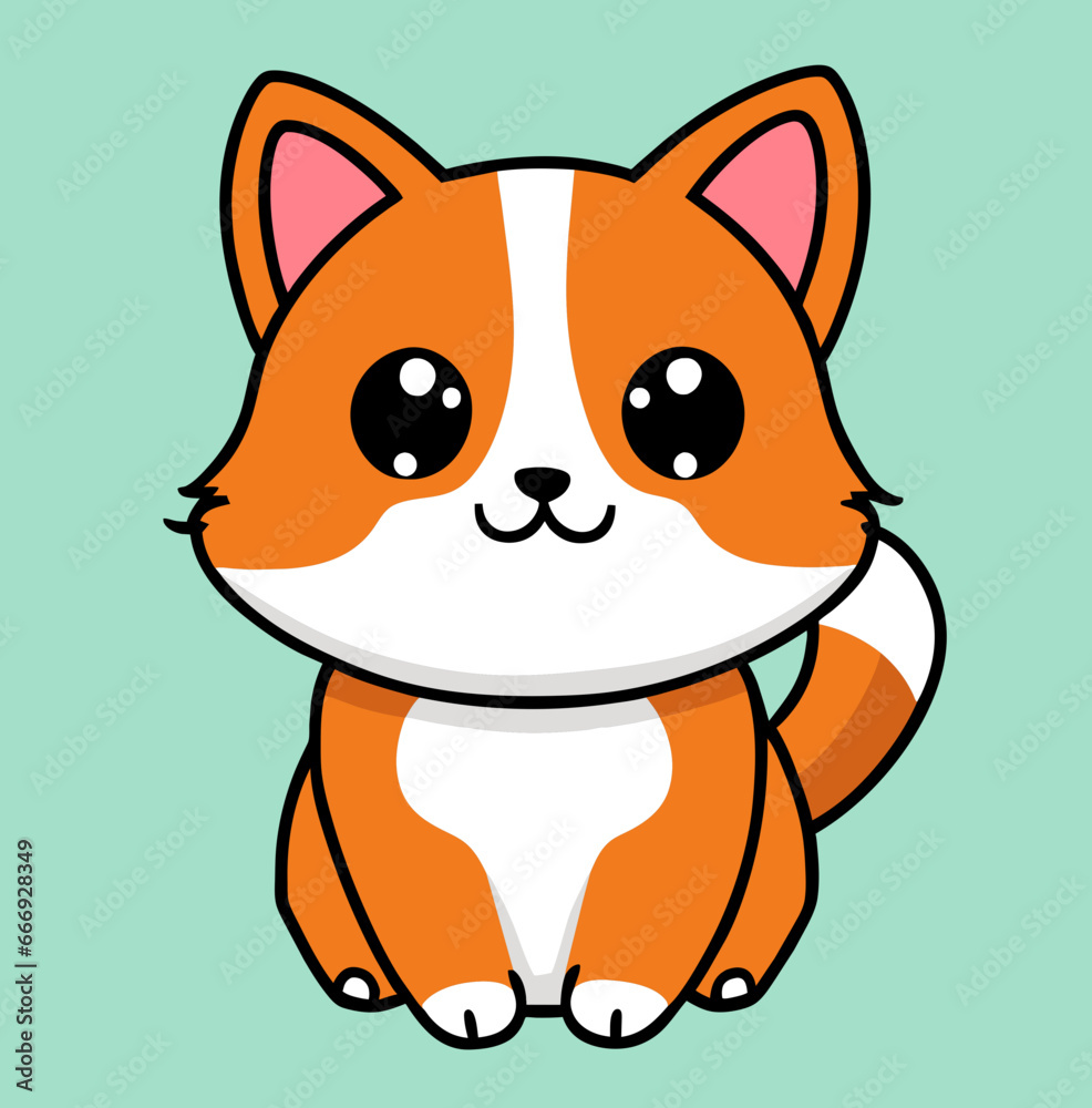 Obraz premium cat logo