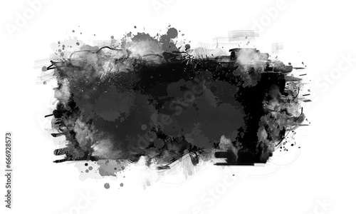 Ink splat Long Background Transparent Shape Easy to type text or photos
