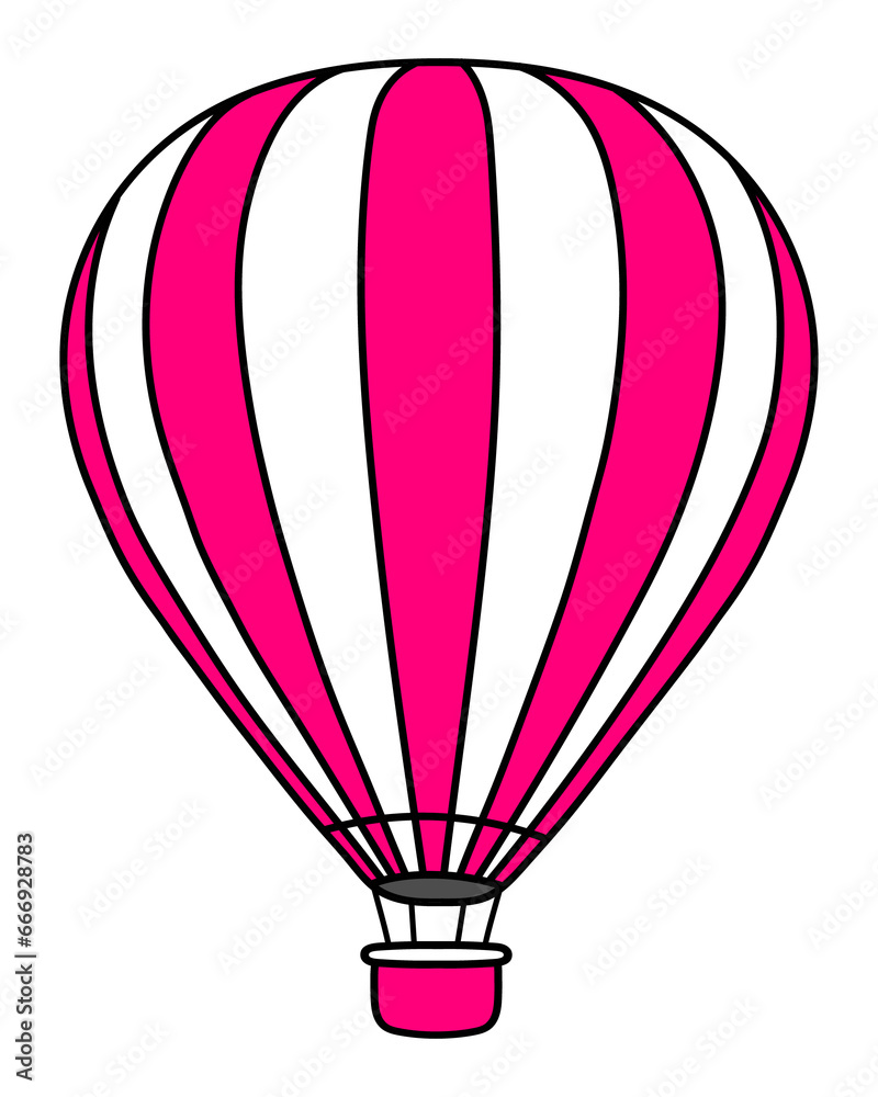 Fototapeta premium Vector illustration Cappadocia, Turkey. Isolate of Hand drawn line doodle Turkish symbols.