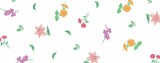 seamless flower elements illustration, for background, simply concept