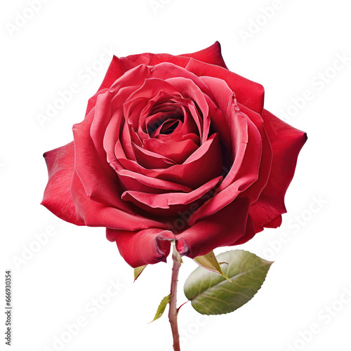 red rose blossom isolated on transparent background transparency 