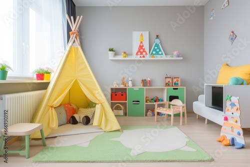 decorative baby room with colorful toys and furniture © Alfazet Chronicles