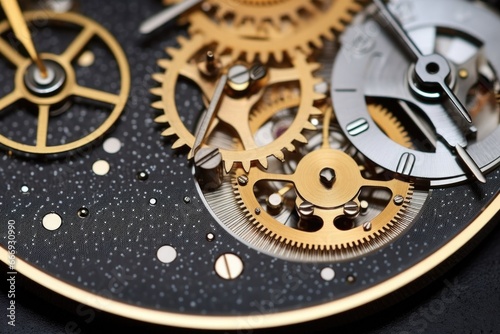 magnified view of moon phase watch gears © Alfazet Chronicles