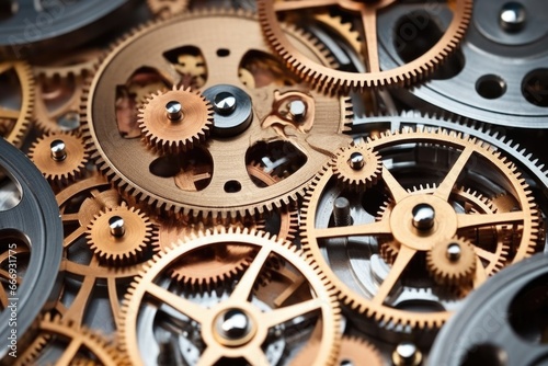 uncased watch gears intricately meshed together