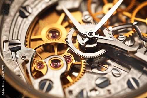 Wallpaper Mural macro shot of watch dial under soft, natural light Torontodigital.ca