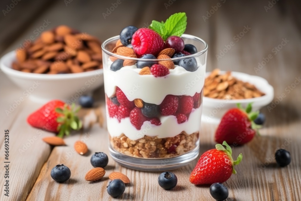 preparing almond mixed berry parfait preparing almond mixed berry parfait