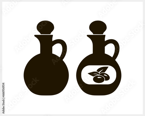 Stencil jug olive icon Food clipart Vector stock illustration EPS 10