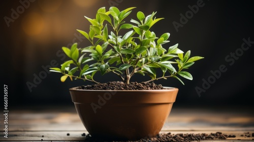 Beautiful Bonsai Tree Showing Growth and Serenity in Natural Setting