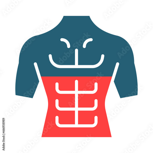 Six Pack Glyph Two Color Icon Design