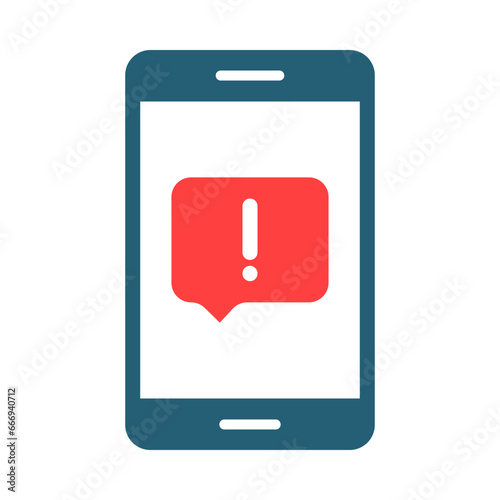 Complaint Glyph Two Color Icon Design