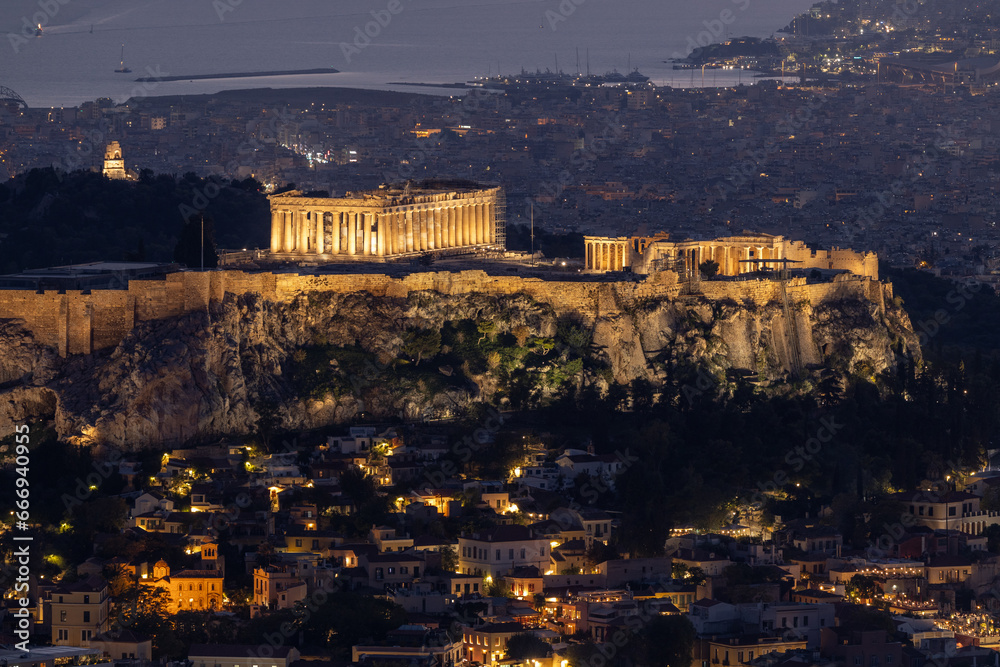 The Accropolis and Parthenon by sunset 3