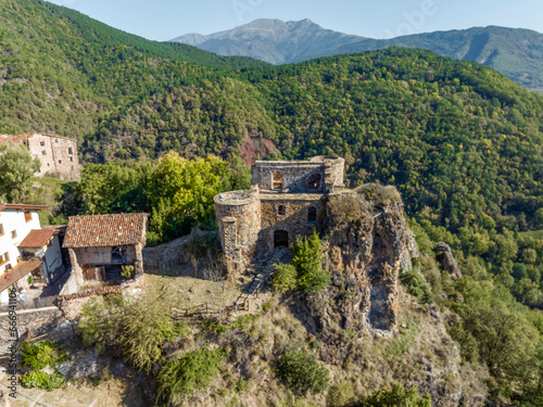 Aerial view of Castarne Huesca Spain