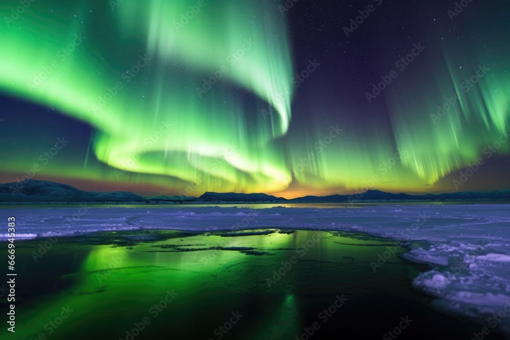 intense geomagnetic storm over the polar regions