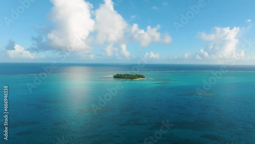 Drone view of Managaha(Garapan, Micro beach, Managaha area in Saipan)_사이판 마나가하 드론뷰 photo