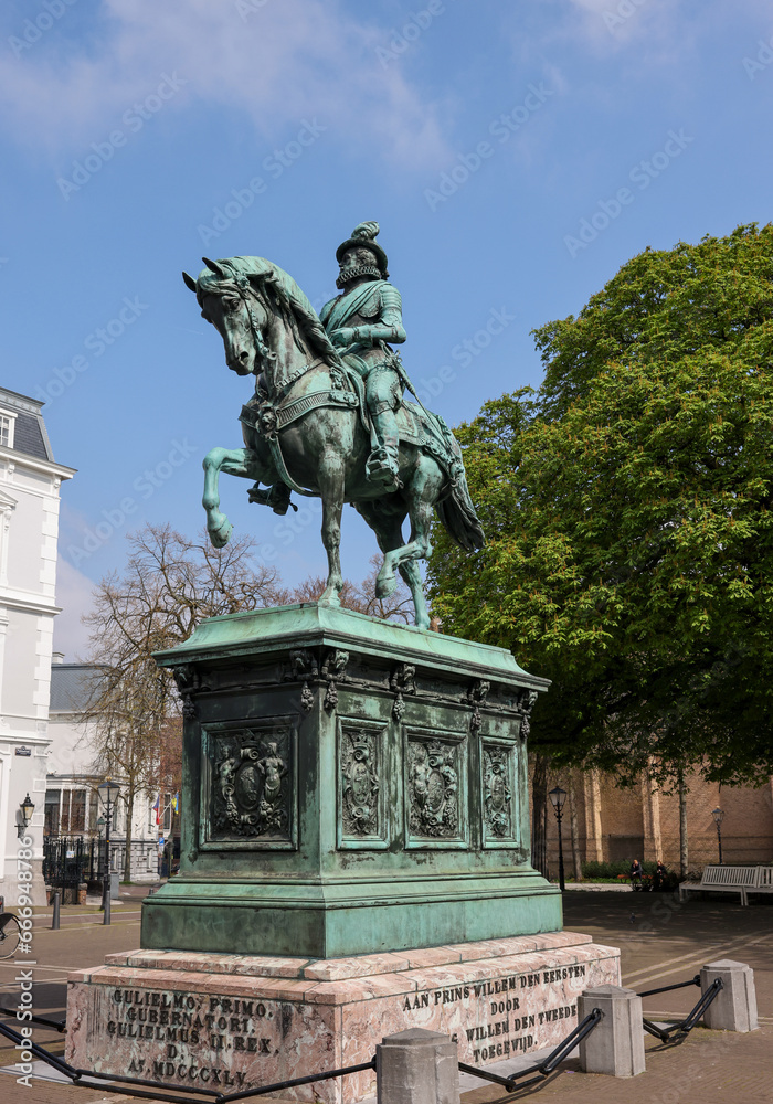 Statue of Frederick William I in Hague, Prince of Orange-Nassau first king of the Netherlands