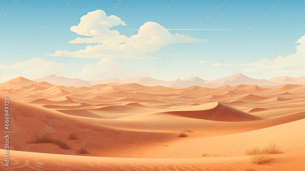 A serene desert landscape with sand dunes for a unique setting
