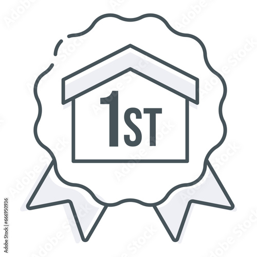 First Home Badge. First Time Homebuyer Achievement. New Homeownership. Home Purchase Milestone. Housewarming Badge.
