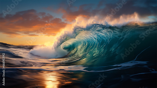 Ola rompiendo - Paisaje oceano ola surf ola 