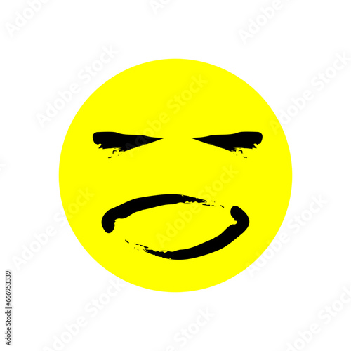 Emoticon icon vector