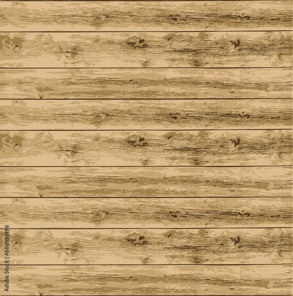 Obraz premium Vector texture of old and grunge wooden boards - scalable background