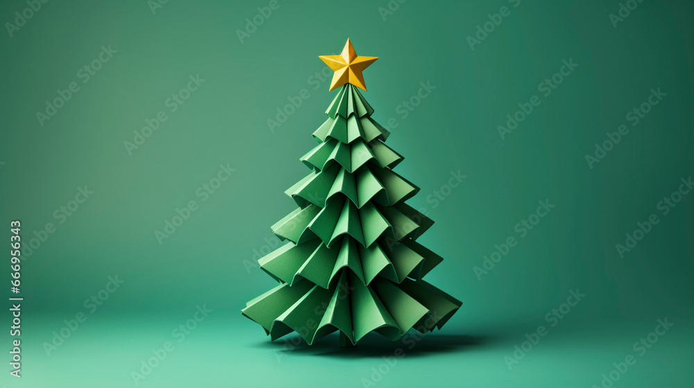 I art Paper craft Christmas tree ペーパークラフト　クリスマスツリー