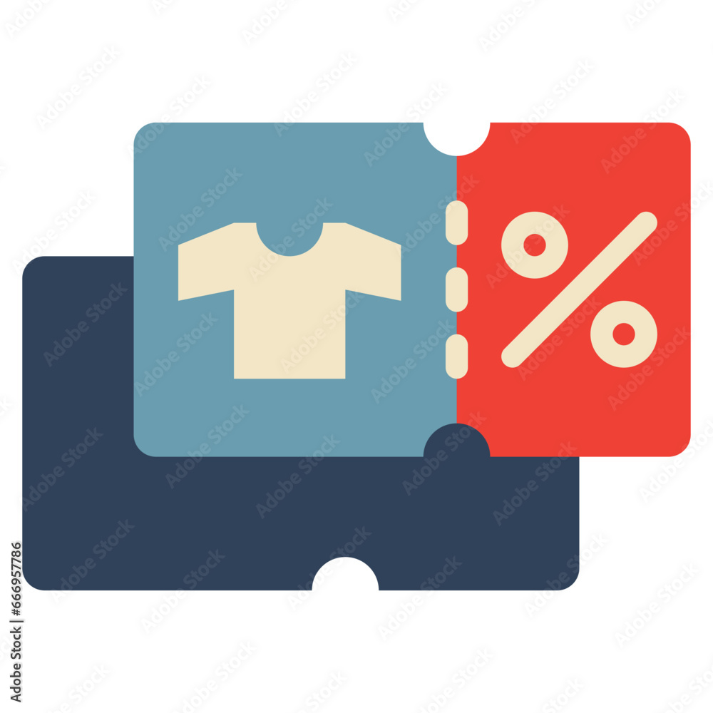 clothes coupon sale discount marketing promotion flat style clothes coupon sale discount marketing promotion flat style